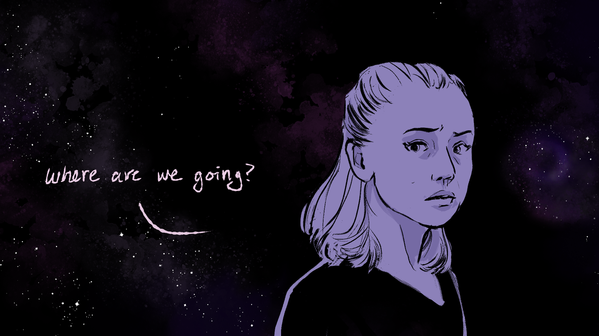 Rey glances over at Ben, concern still etched on her face. "Where are we going?"